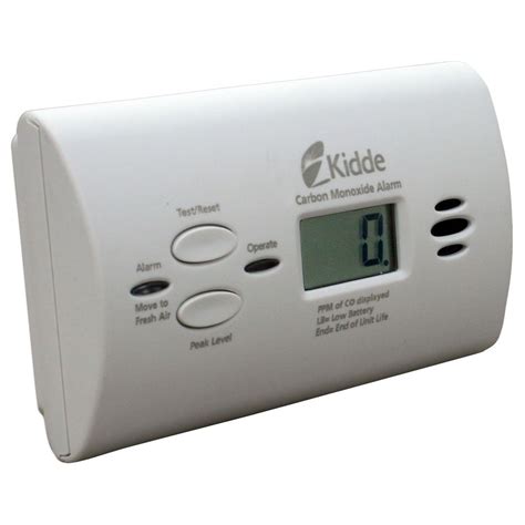 A loud, budget-priced choice from a reliable company. A loud alarm at 85 decibels. The battery drawer slides out for quick access. Low battery signal. Green light signals it is working properly. The alarm takes longer to sound for lower CO concentrations. Kidde. Carbon Monoxide Alarm. Check Price.
